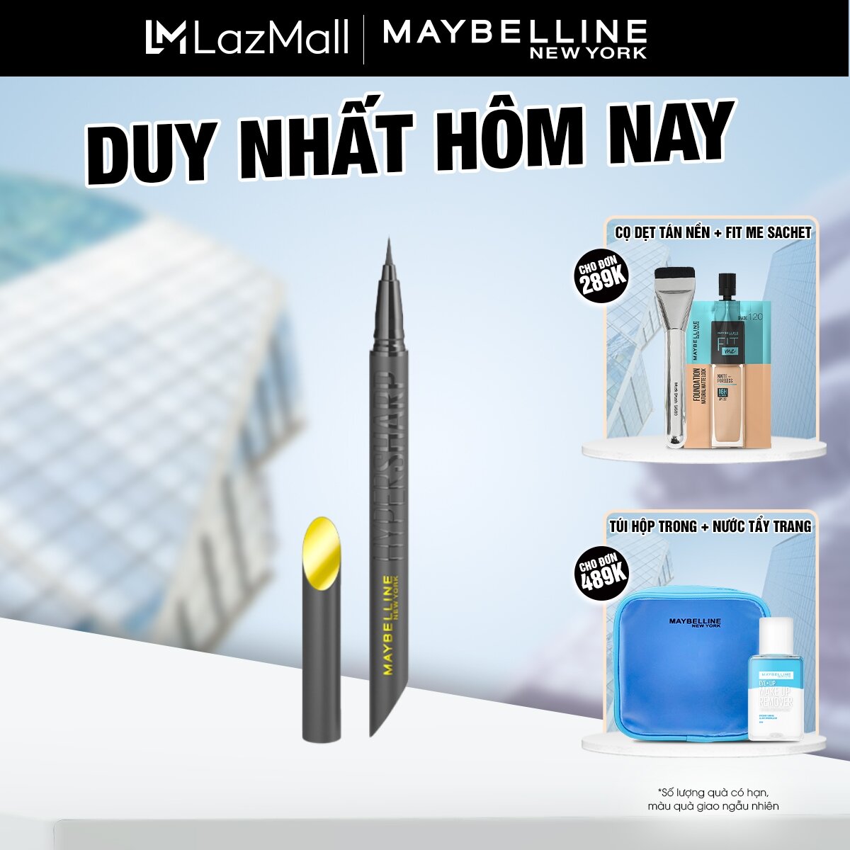 Bút Kẻ Mắt Nước Siêu Sắc Mảnh HyperSharp Liner 36h Extreme Maybelline New York Lâu Trôi 0.4g