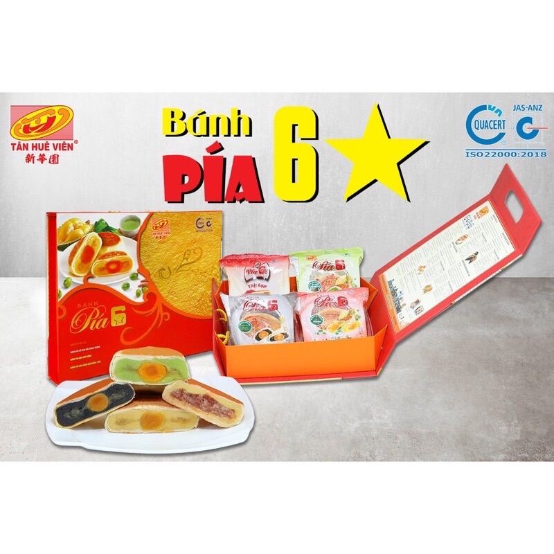 Bánh pía 6* Tân Huê Viên (hộp 4 vị)