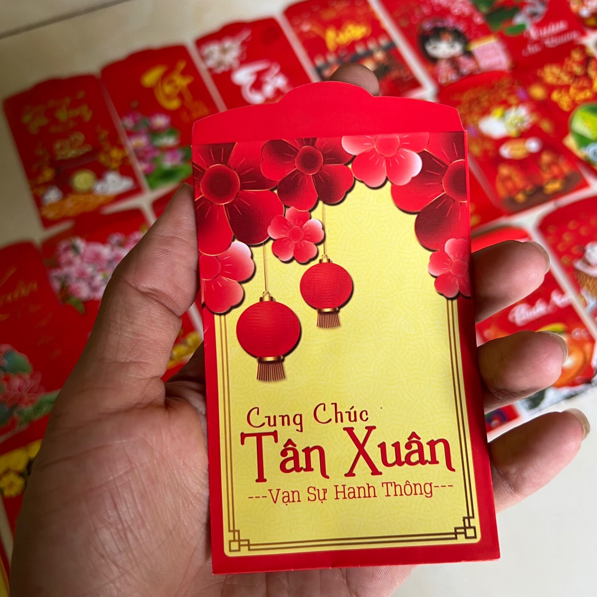 Sỉ 1000 bao lì xì truyền thống (7x11cm)