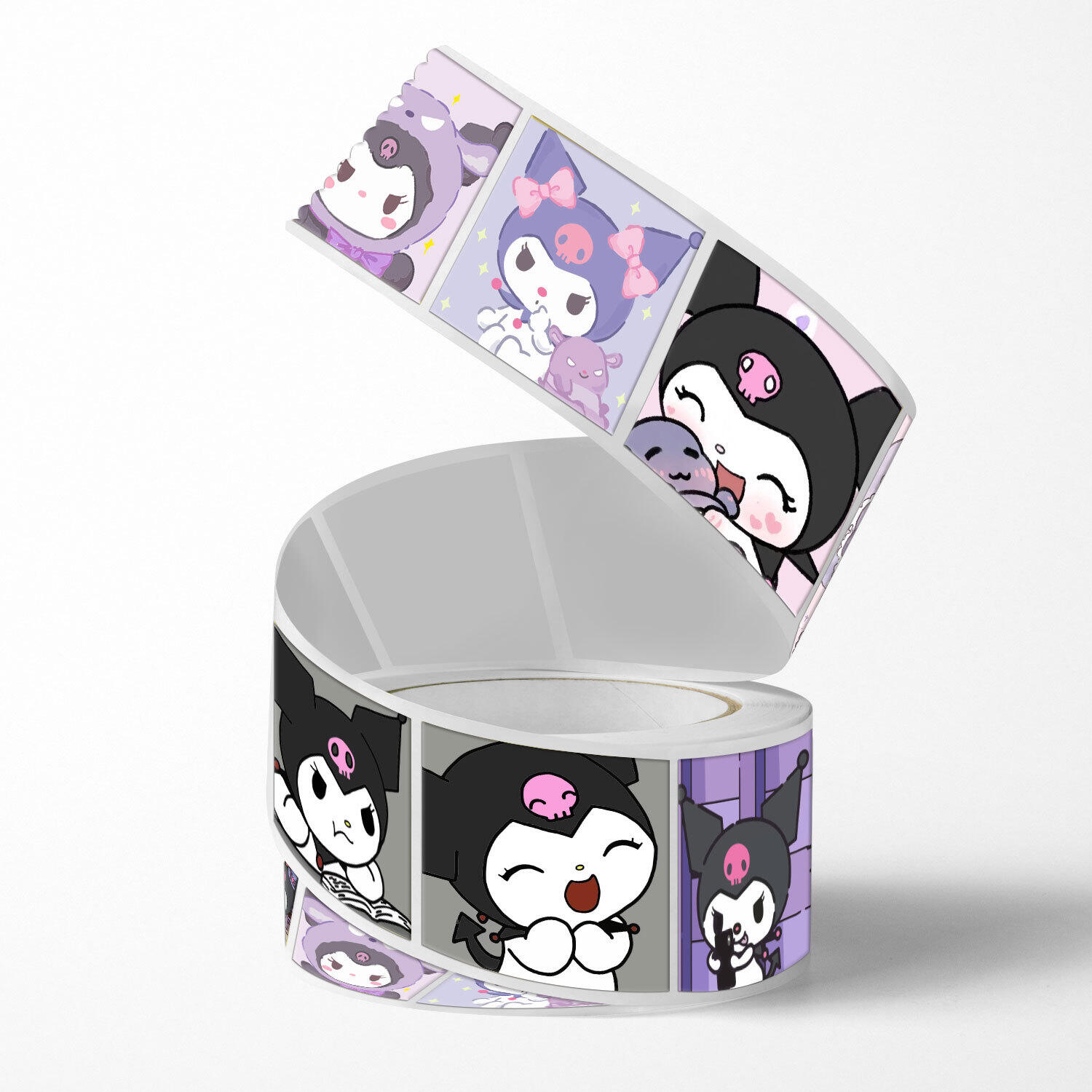 Cuộn 500 sticker tem dán hình dán sanrio 2cm