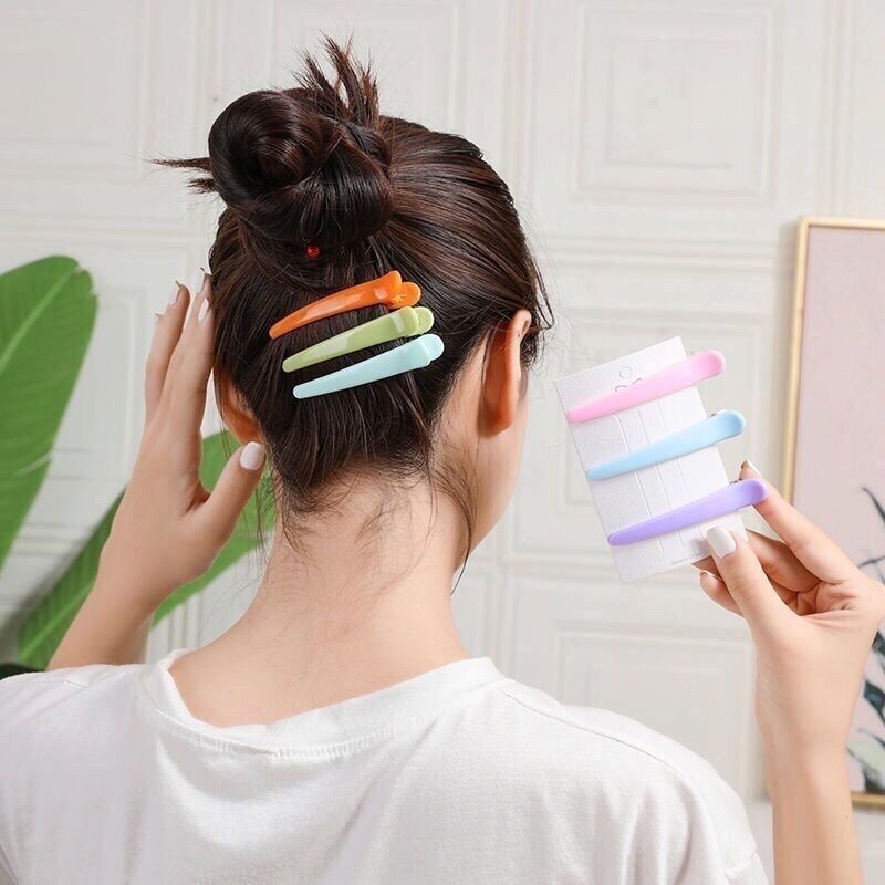 Kẹp mỏ vịt làm tóc 7,5cm sản phẩm chuyên dụng cho salon tóc
