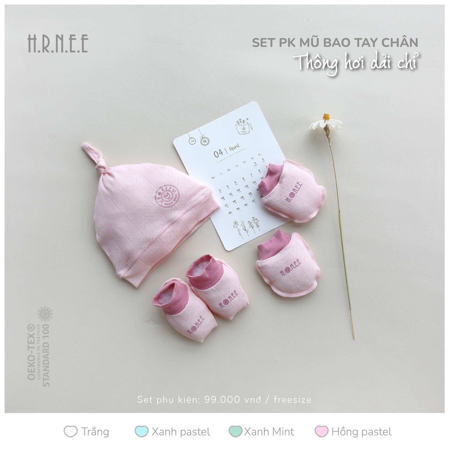 Set phụ kiện hrnee / nous cho bé sơ sinh