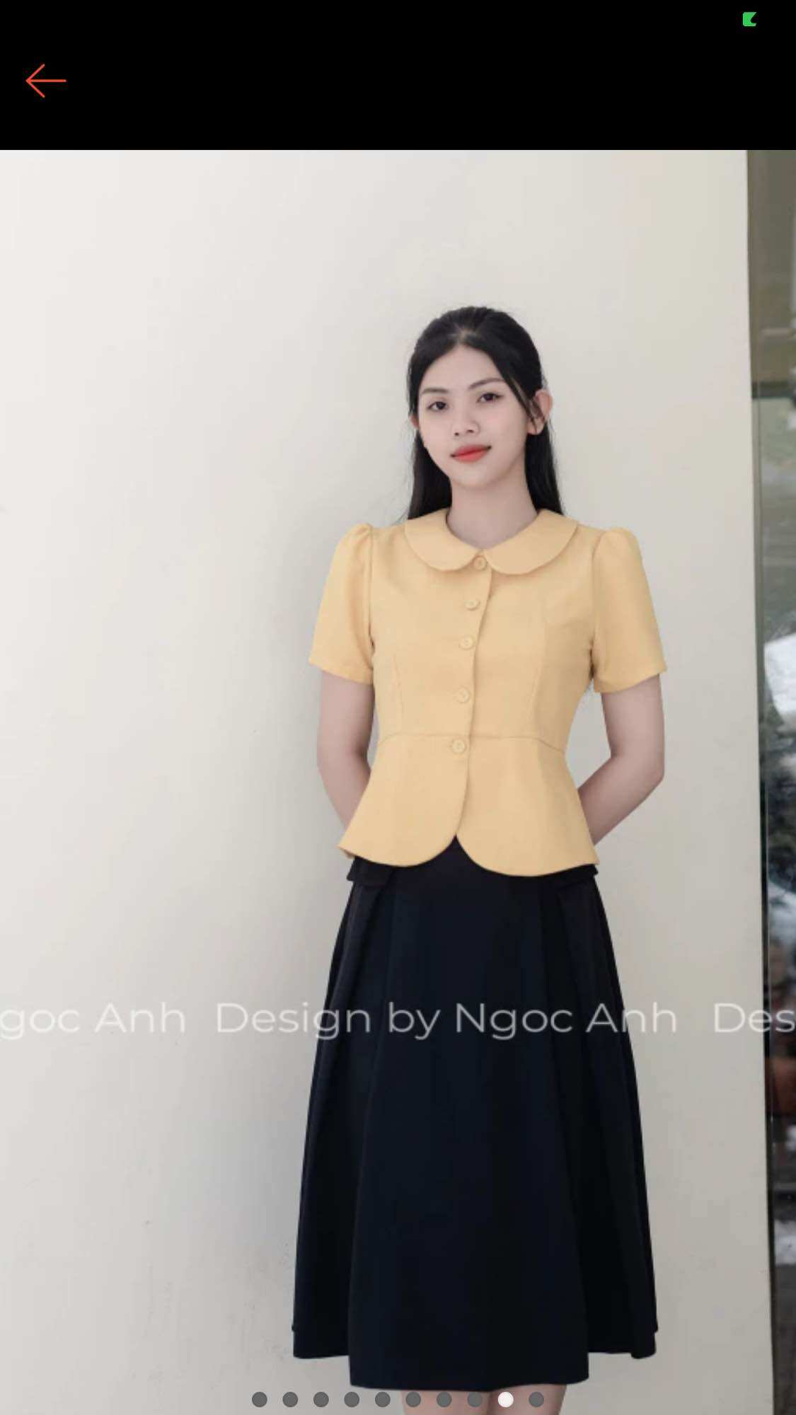 Áo công sở tay ngắn full size 637