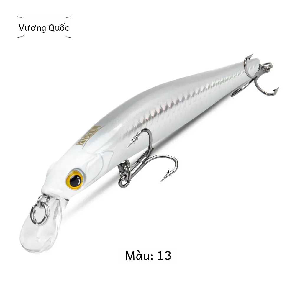 Kingdom chìm Minnow mồi 60 80 90 105mm rung chìm jerkbati swimbait nam châm trasnfer dài đúc cứng câu cá thu hút