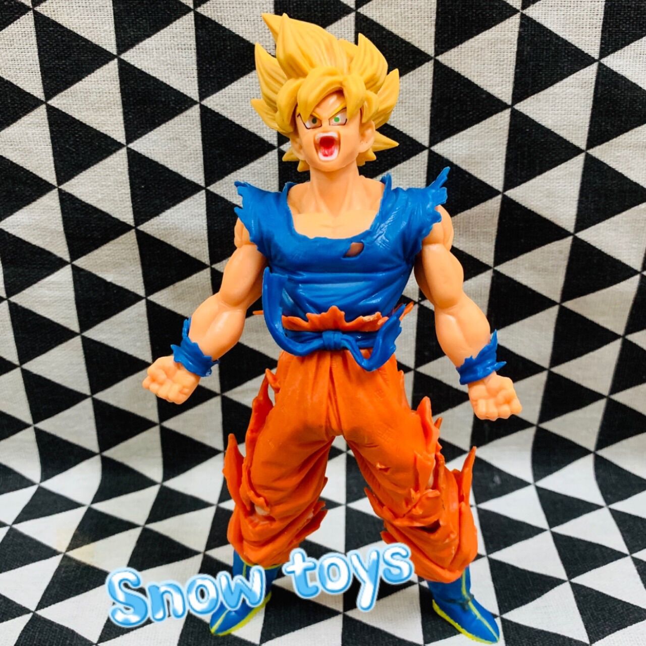 Mô hình dragon ball z - mô hình songoku son goku super saiyan ssj - goku tóc vàng vận nội công 2 - cao 20cm