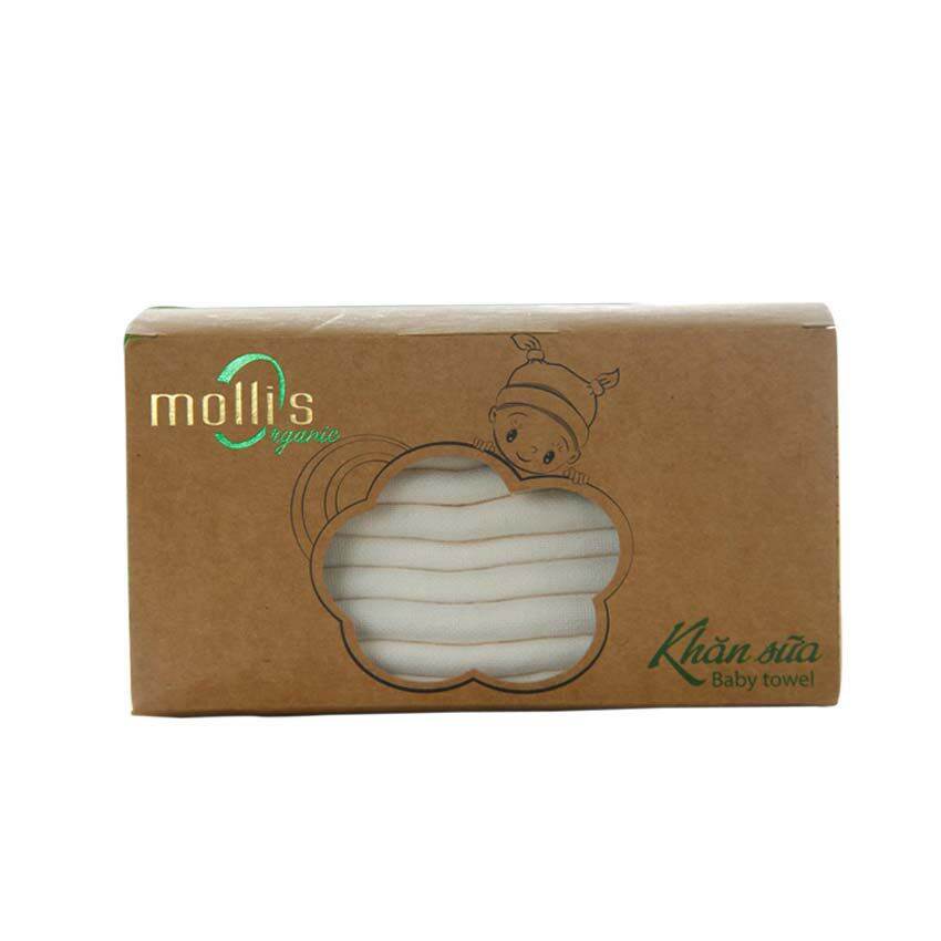 Combo 2 Lốc Khăn Sữa Organic Mollis