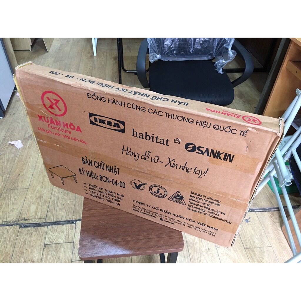 bàn gấp xuân hoà 40 x 60
