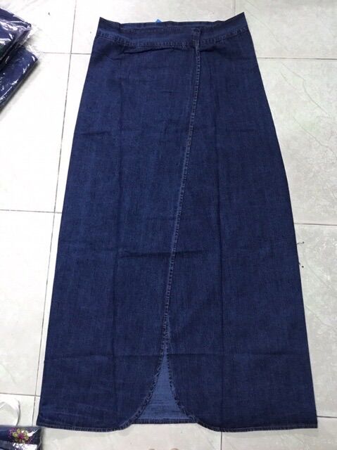 váy chống nắng jean thêu