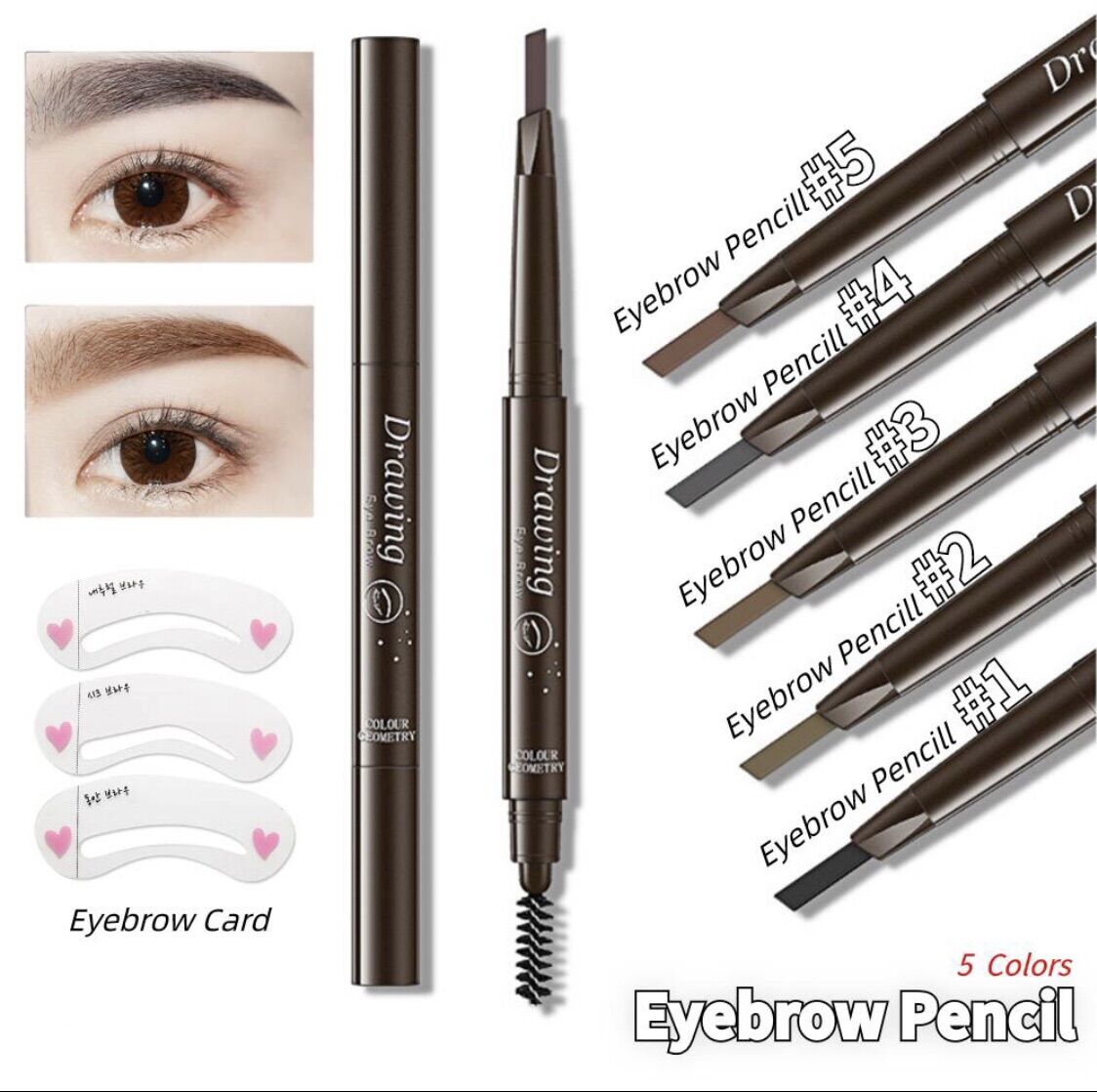 Chì kẻ mày 2 đầu chống thấm nước 0.35g