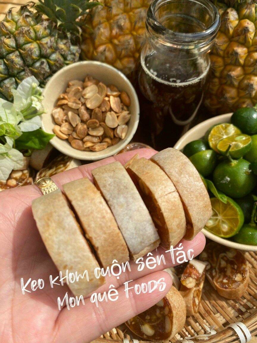 Kẹo khóm sên tắc cuộn bánh tráng 500g