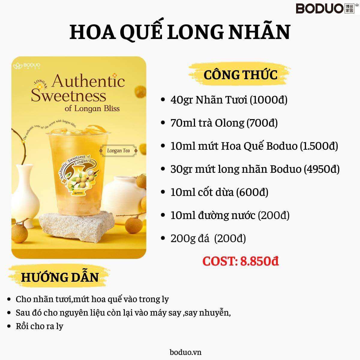 Mứt nhãn Boduo túi 1kg