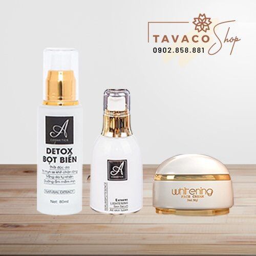 Combo Dành Cho Face Gồm Face Pháp + Serum Spot + Detox Bọt Biển Acosmetics