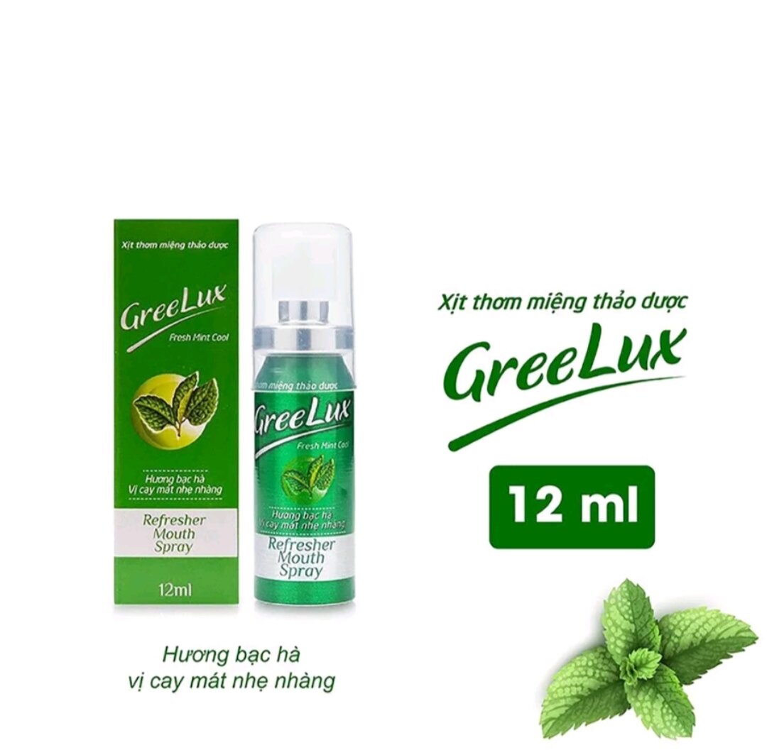 Xịt thơm miệng Thảo dược GREENLUX 12 ml