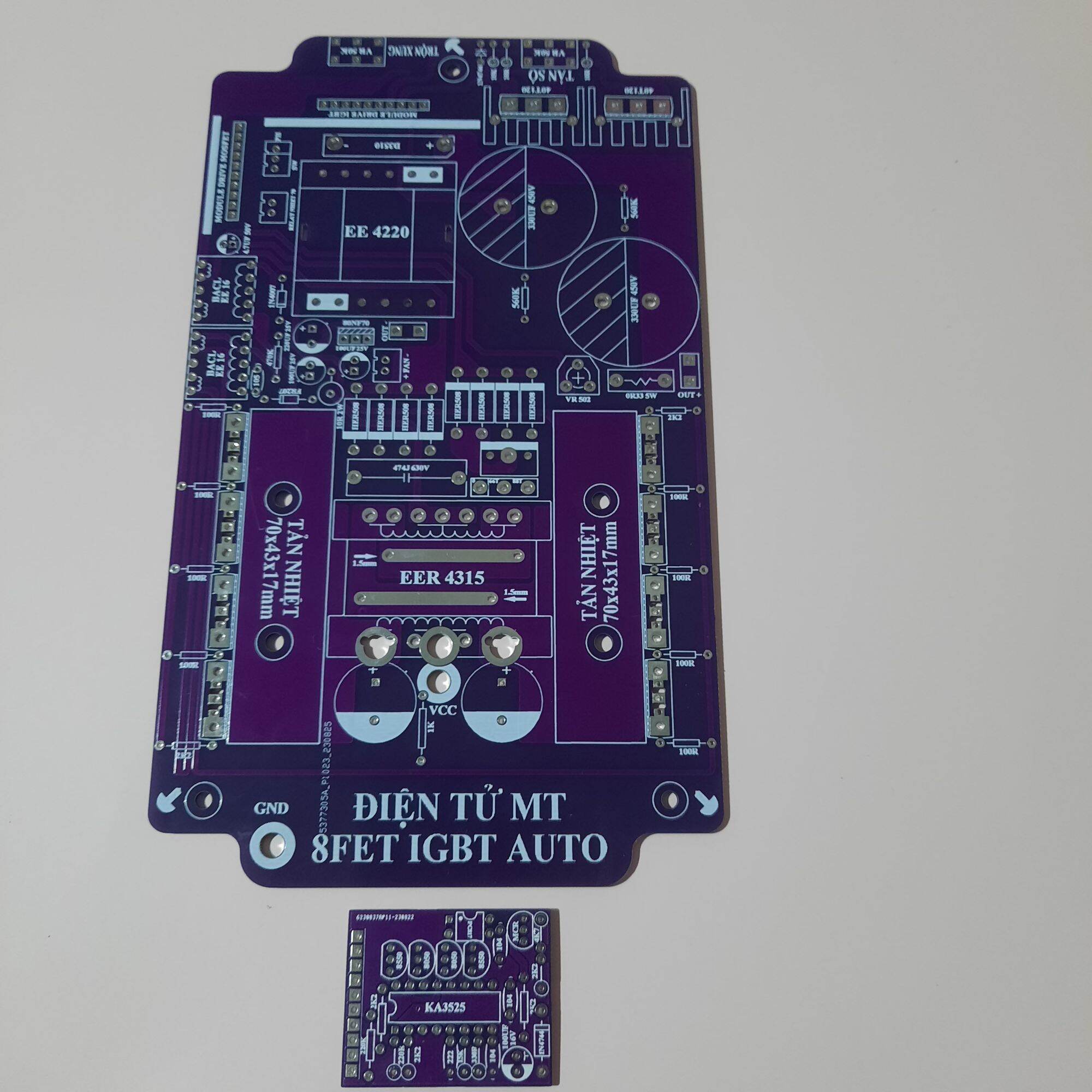 Bo mạch 8fet Lớn IGBT (có thể gắn 8fet nhỏ), kèm dao động