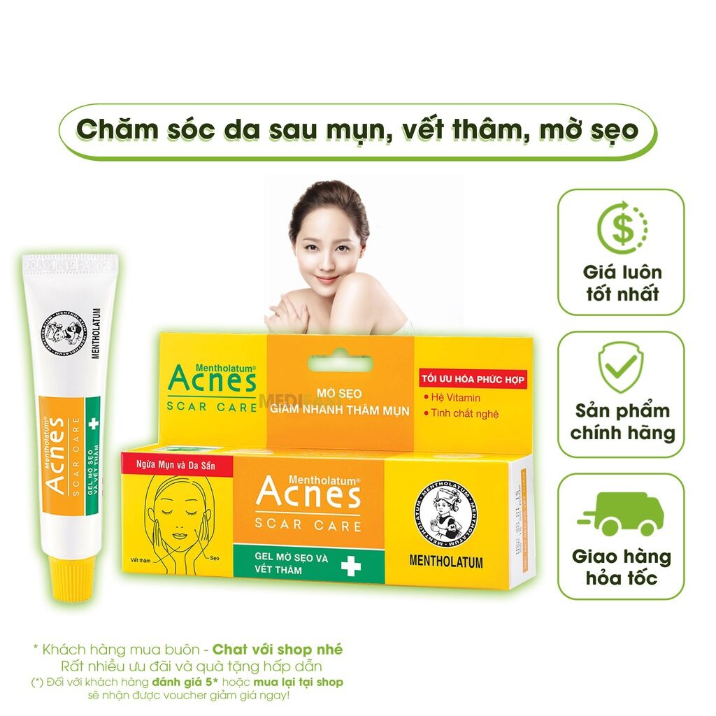Kem mờ sẹo và vết thâm do mụn Acnes Scar Care từ tinh chất nghệ