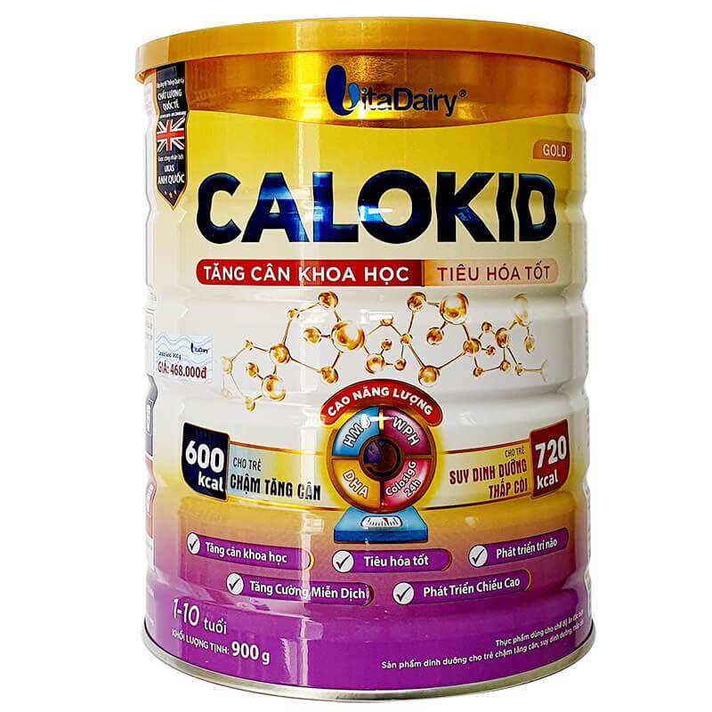 (Quét QR Tích Điểm) Sữa Bột CALOKID GOLD Số 0+ Lon 900g