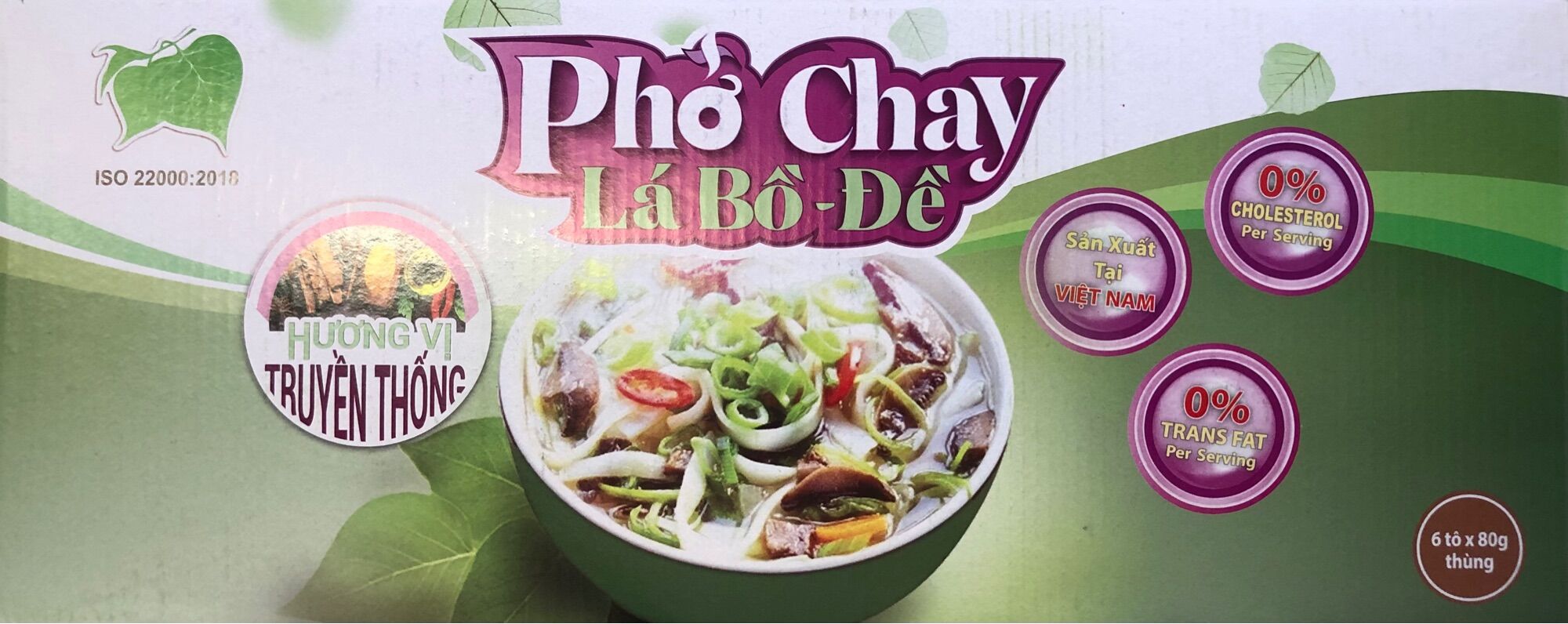 Phở chay lá bồ đề tô (6 tô/thùng) - Vegetarian Pho Bowl