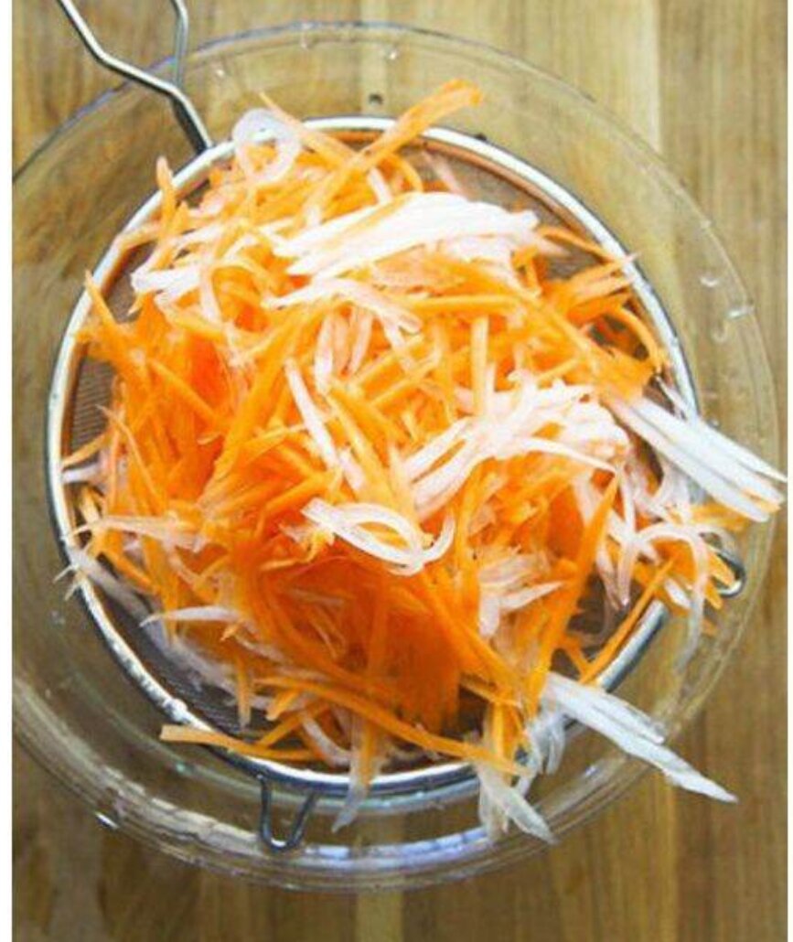 củ cải trắng,củ cà rốt ngâm chua ngọt-500gram
