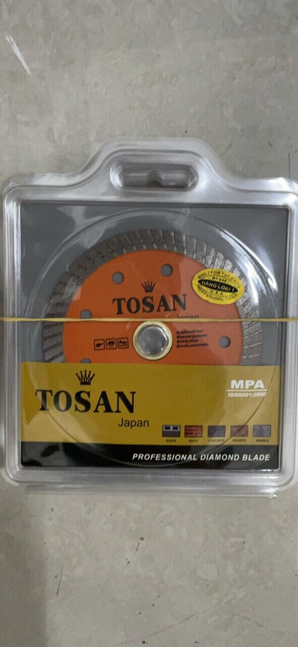 LƯỠI CẮT GẠCH ĐA NĂNG TOSAN 100MM 105MM luoi cat gach da nang,lưỡi cắt đá hoa cương,kim cương,luoi cat da hoa cuong,lưỡi cắt gạch đá,lưỡi cắt bê tông,be tong,lưỡi cắt đá graphite,luoi cat gach da,luoi cat tuong,tường
