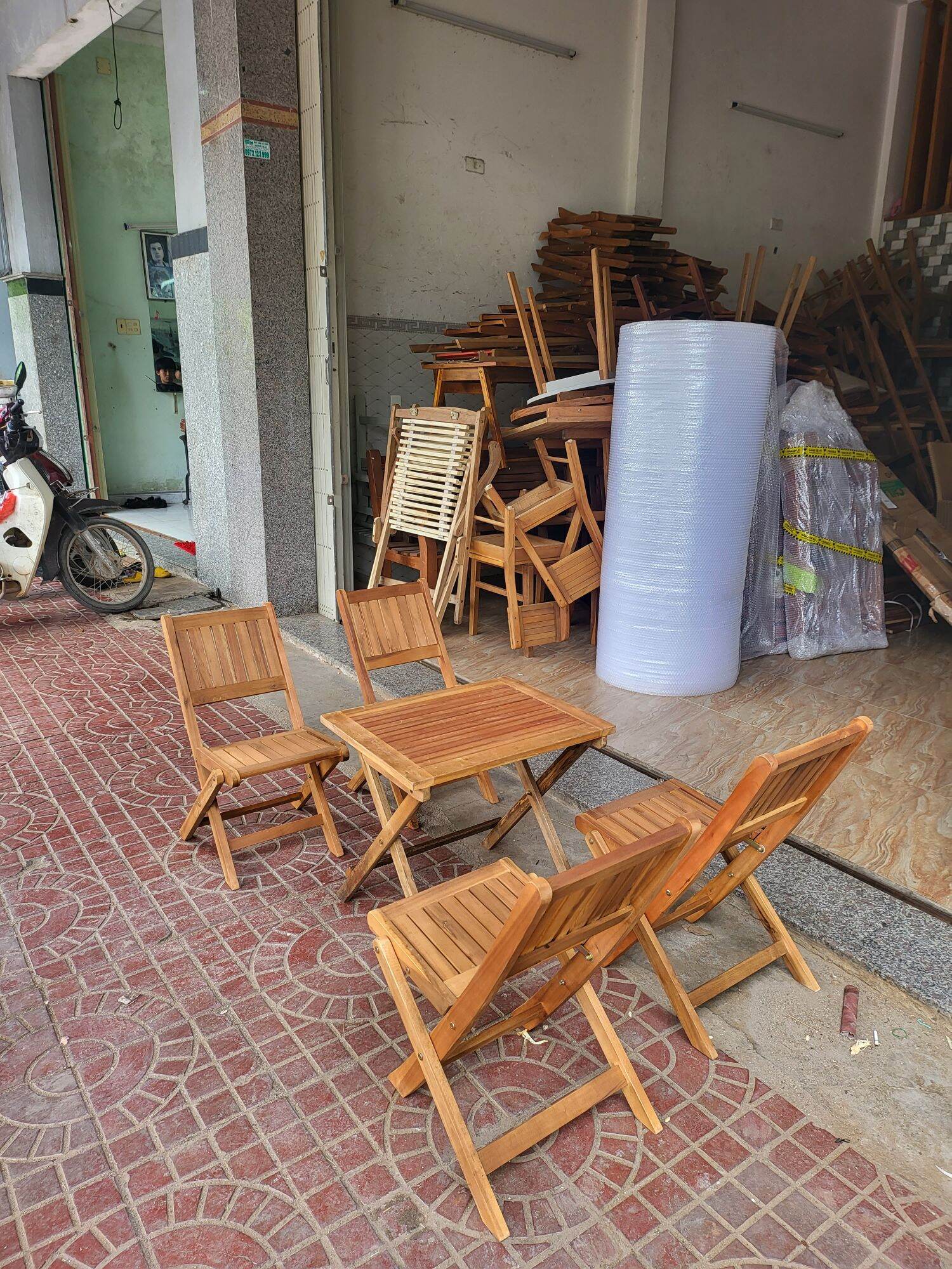 ghế xếp gỗ mini