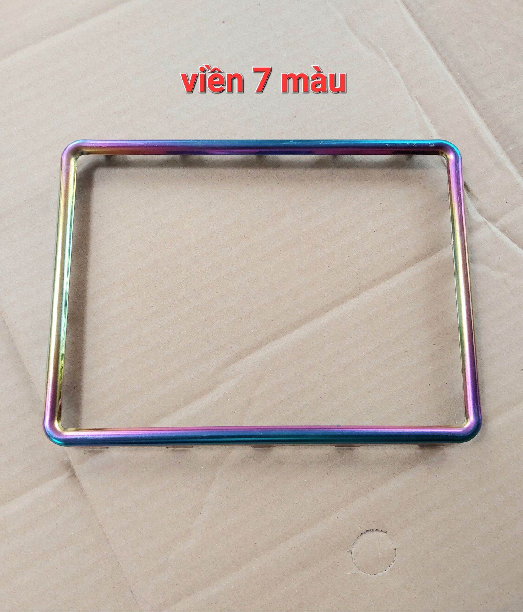 Bộ ốp biển số xe máy inox 7 màu