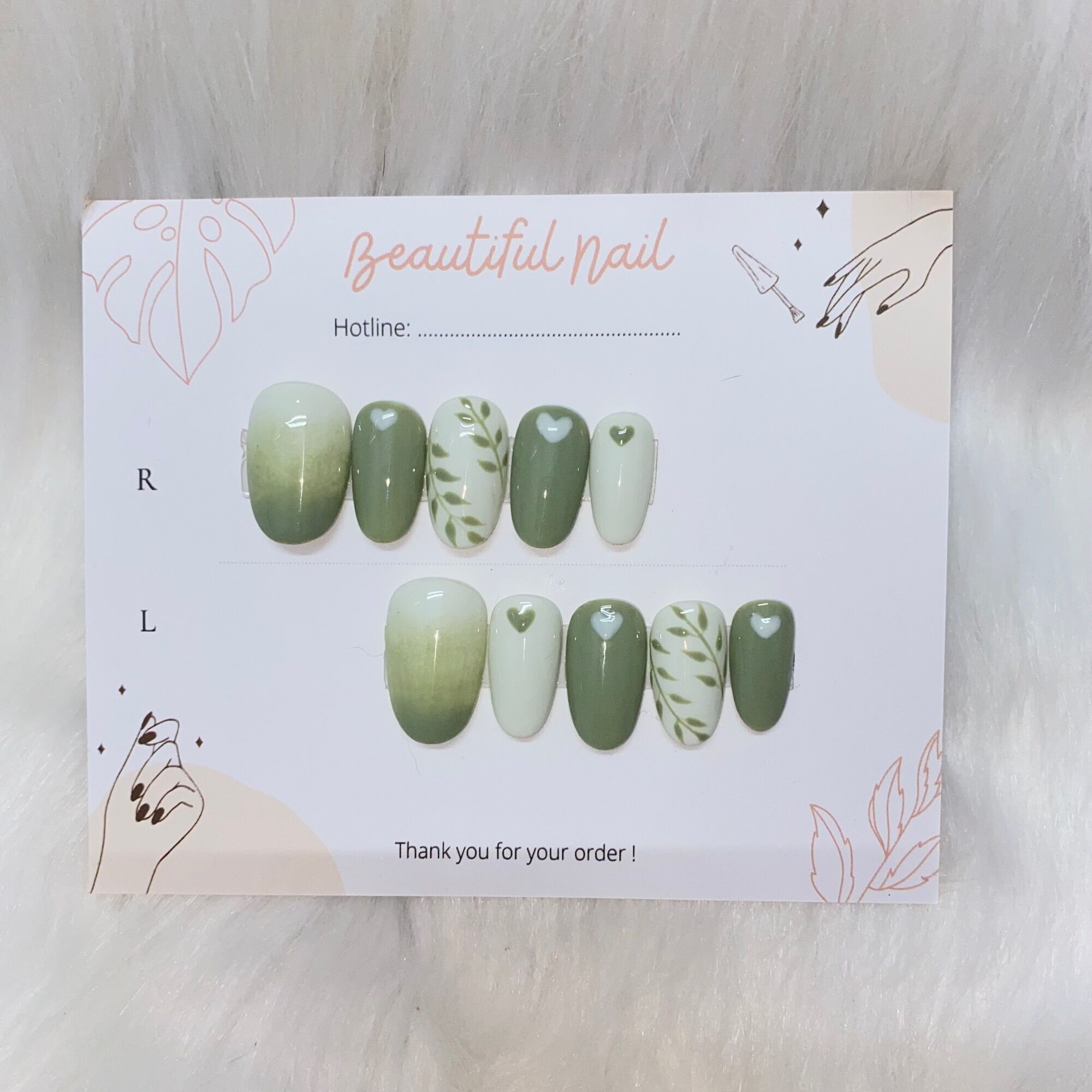 Nailbox thiết kề theo yêu cầu-mẫu móng giả hàn xẻn dễ thương