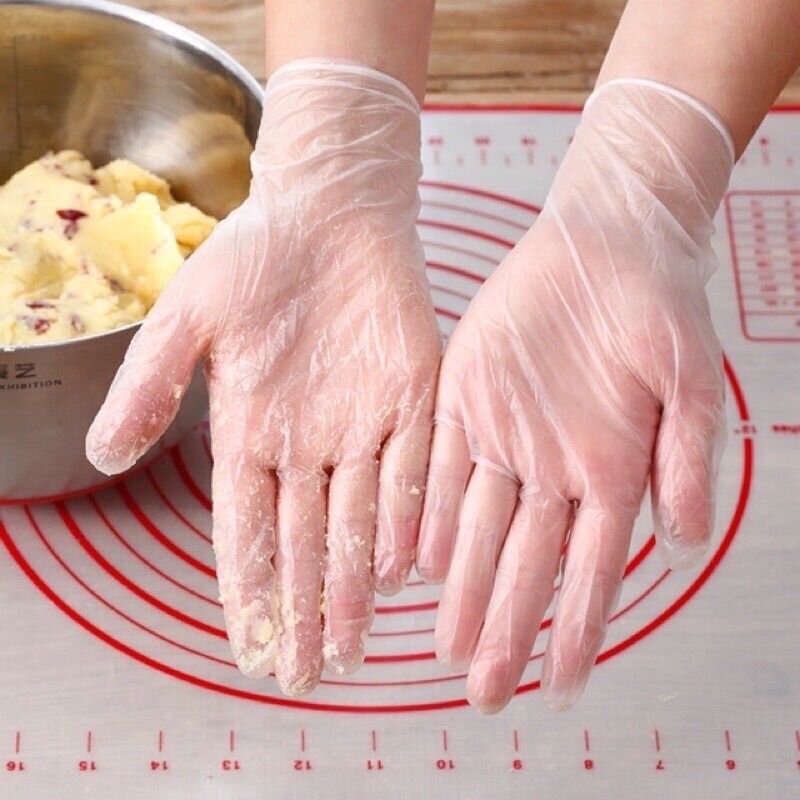 10 đôi găng tay cao su y tế PVC an toàn vệ sinh