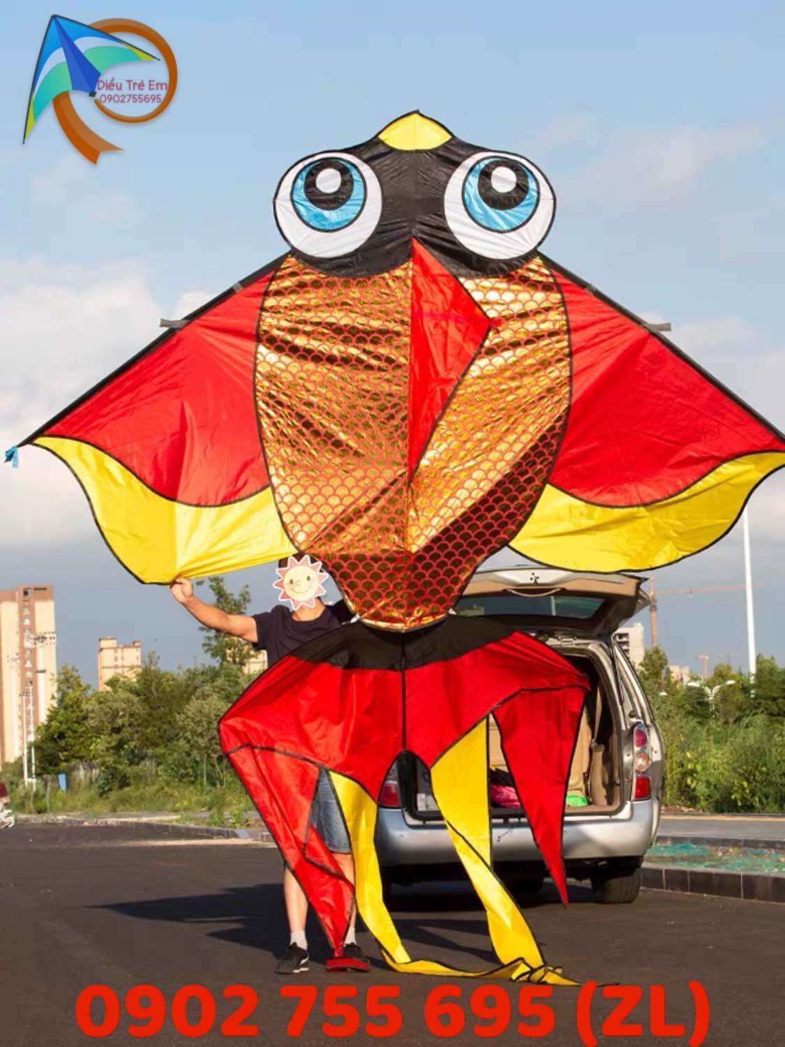 [MUA 1 TẶNG 1] Diều cá maxi size khủng - Tặng túi vải (diều 3d, diều giá rẻ, diều độc lạ, diều đẹp, diều máy bay chiến đấu, diều đại trà, diều delta, diều khổng lồ, diều bướm, Stitch, diều cá mập, diều rắn)