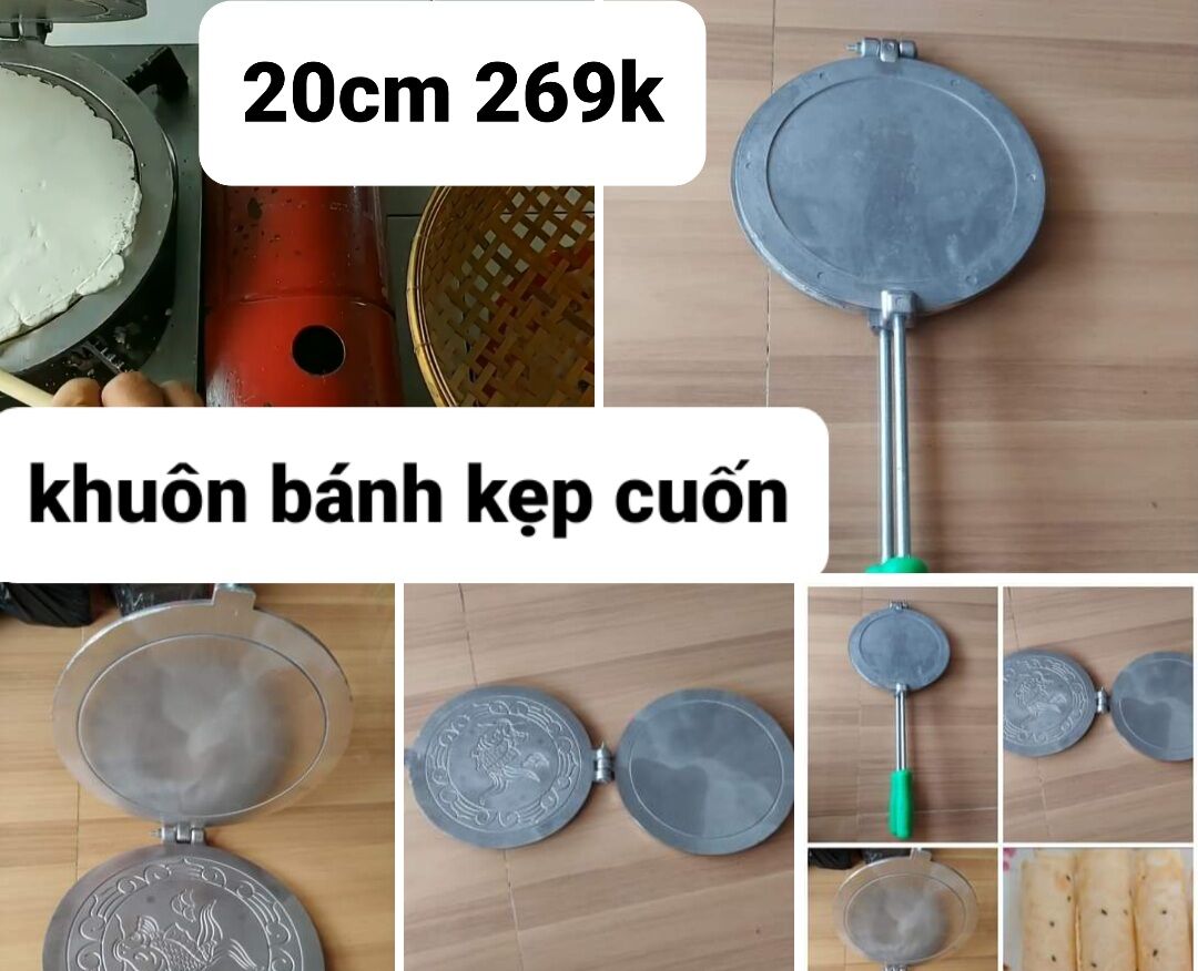 Khuôn bánh kẹp cuốn 20 cm