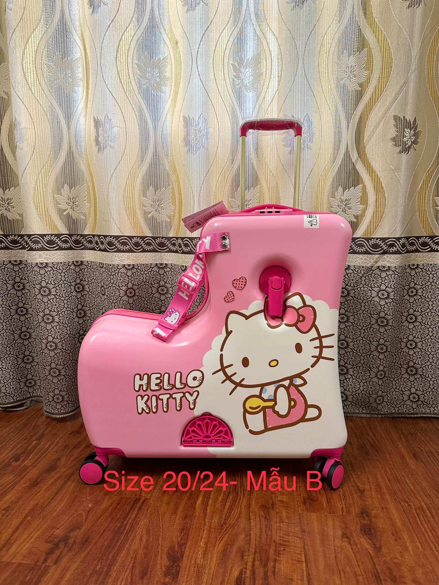 Vali ghế ngồi cho bé Hello kitty 20 24 inch