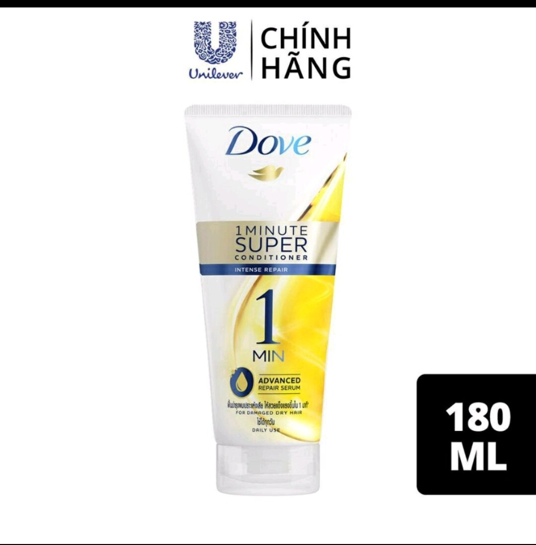 Combo 2 kem xả dove 1 phút siêu dưỡng