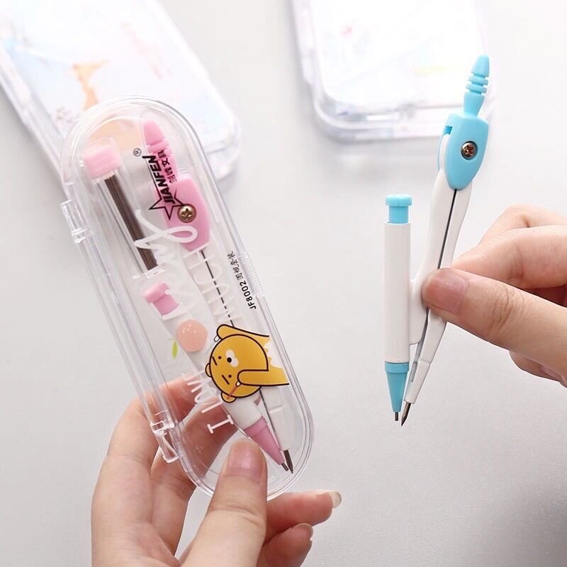 Compa kèm ngòi chì kèm hộp