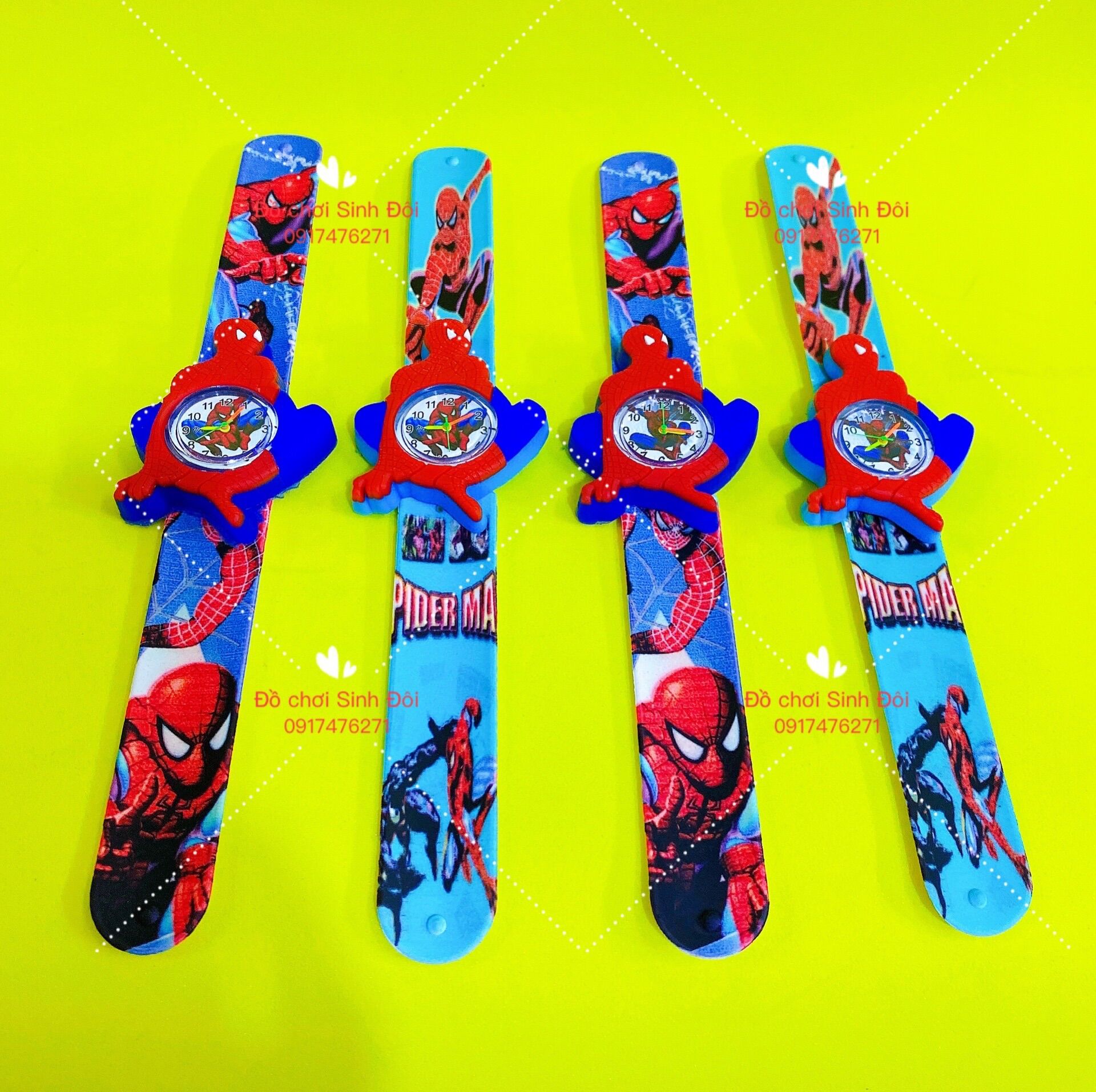 Đồng hồ trẻ em - siêu nhân nhện - 1 cái