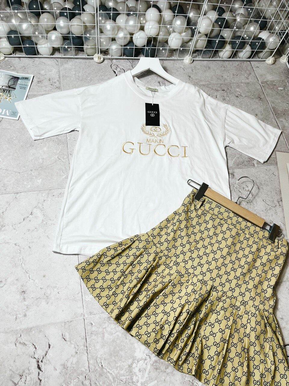 Set Gucci chân váy siu xinh