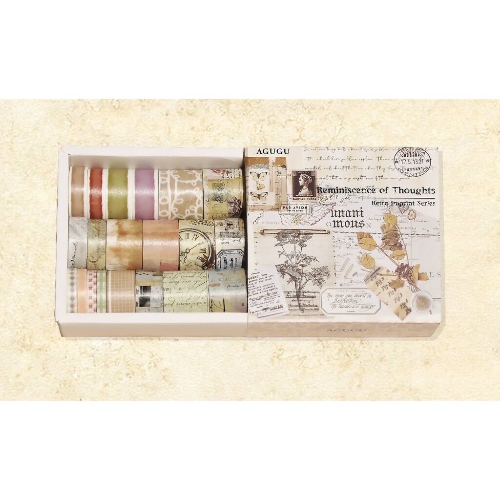Set 20 cuộn washi tape vintage