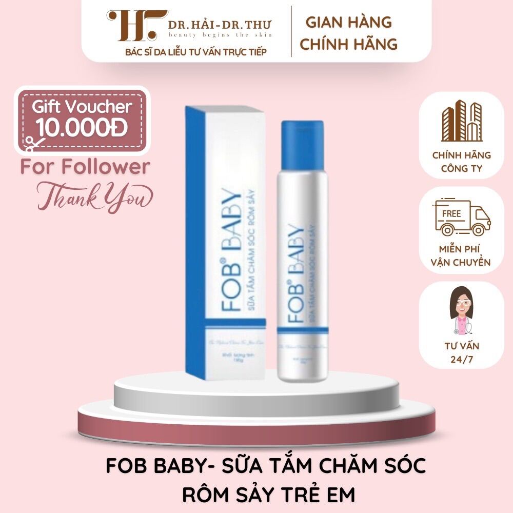 👩🏻‍⚕️ [CHÍNH HÃNG] FOB BABY- SỮA TẮM CHĂM SÓC RÔM SẢY TRẺ EM