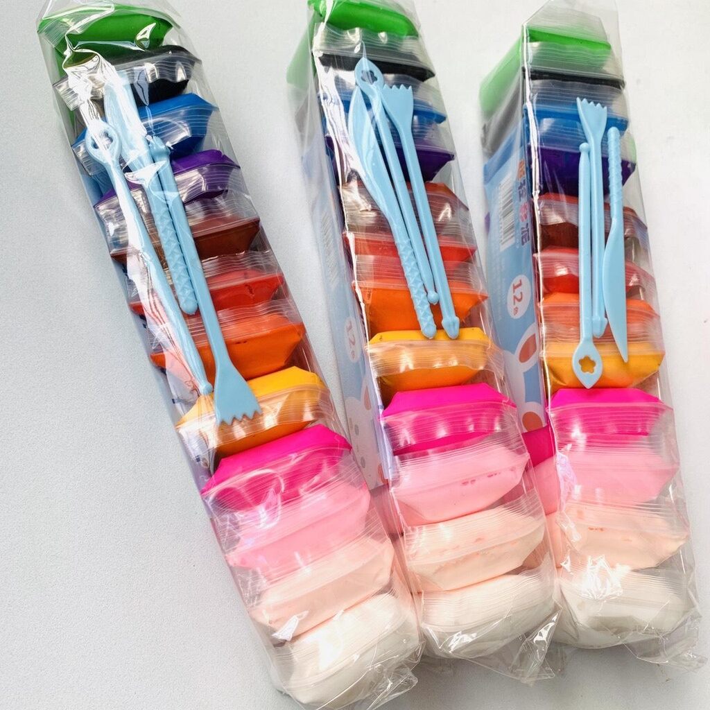 Đất nặn tự khô xốp nhẹ 12 màu