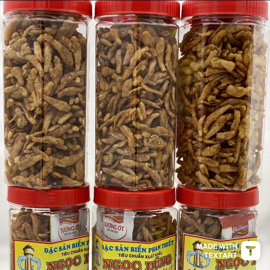 Cá cơm chiên bột giá 80k/200gram. Hải sản khô phan thiết