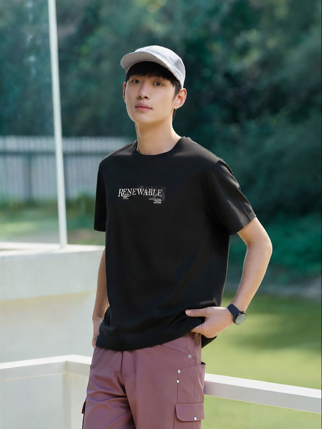 Semir | Cool Feeling Antibacterial Quick Drying Heat Blocking Letter Print Short Sleeve T-Shirt