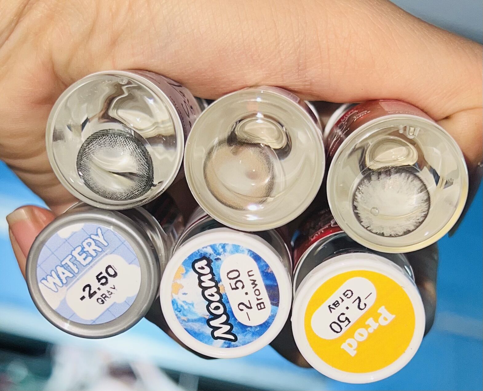 Lens Cận 2.5 Độ ( được chọn màu) - Dùng 1 Năm