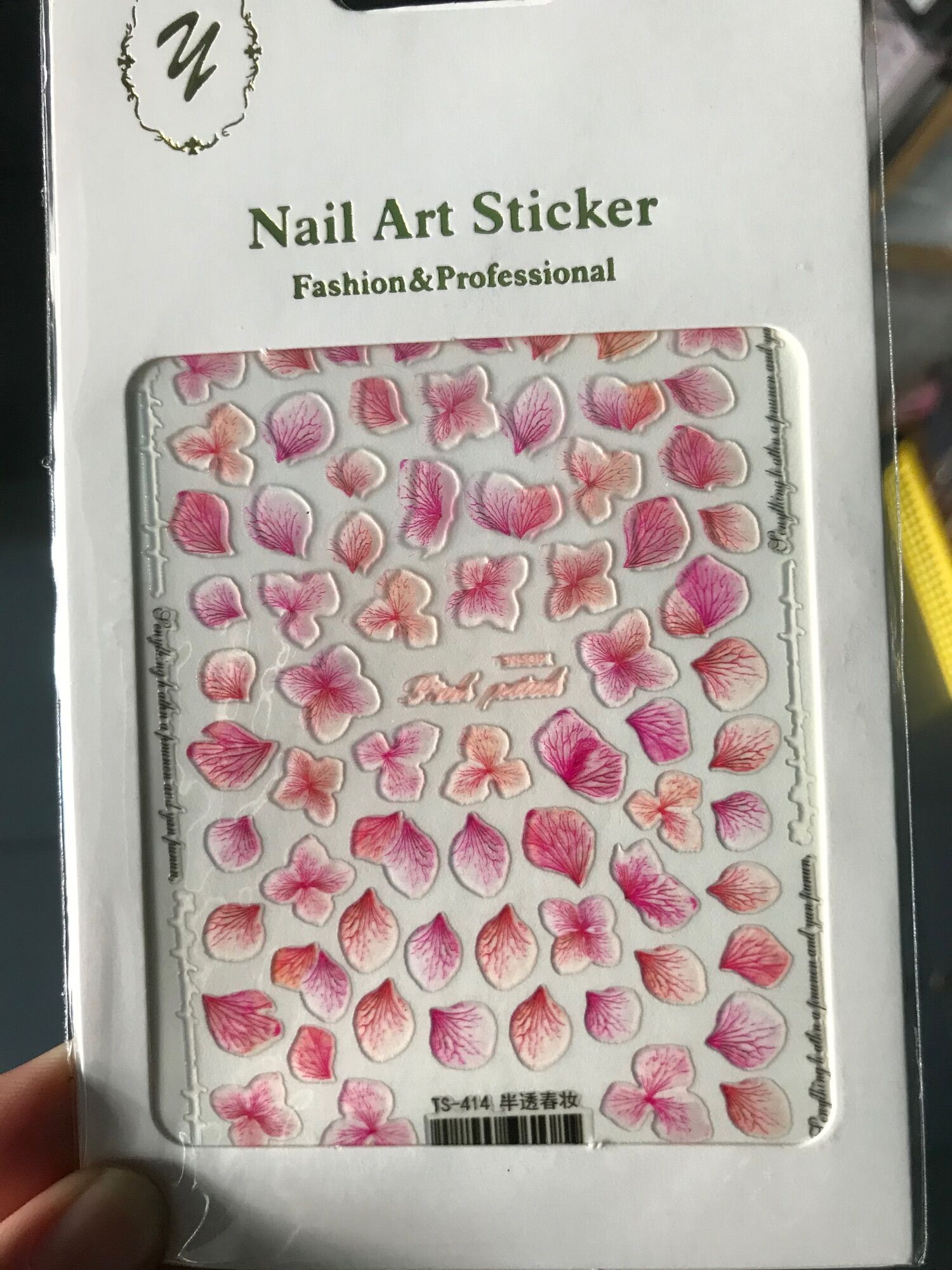 Sticker hoa dán móng, stick hoa dán móng
