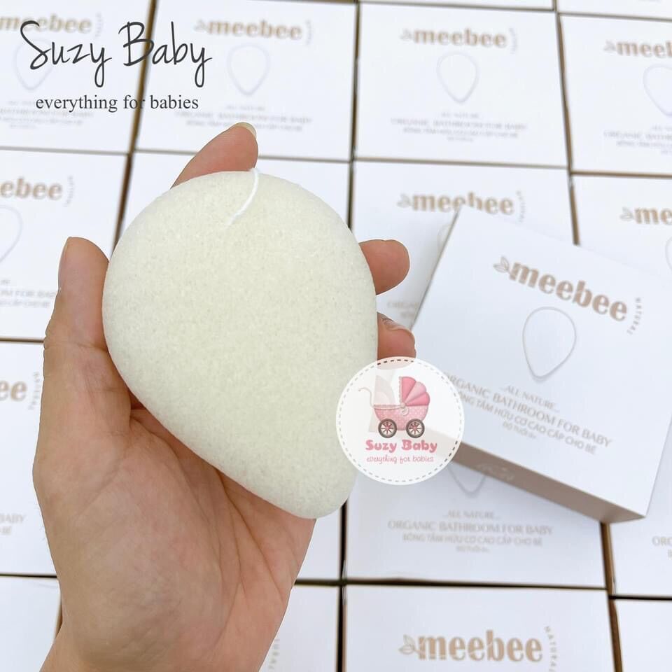 BÔNG TẮM HỮU CƠ MEEBEE MỀM MẠI CHO BÉ