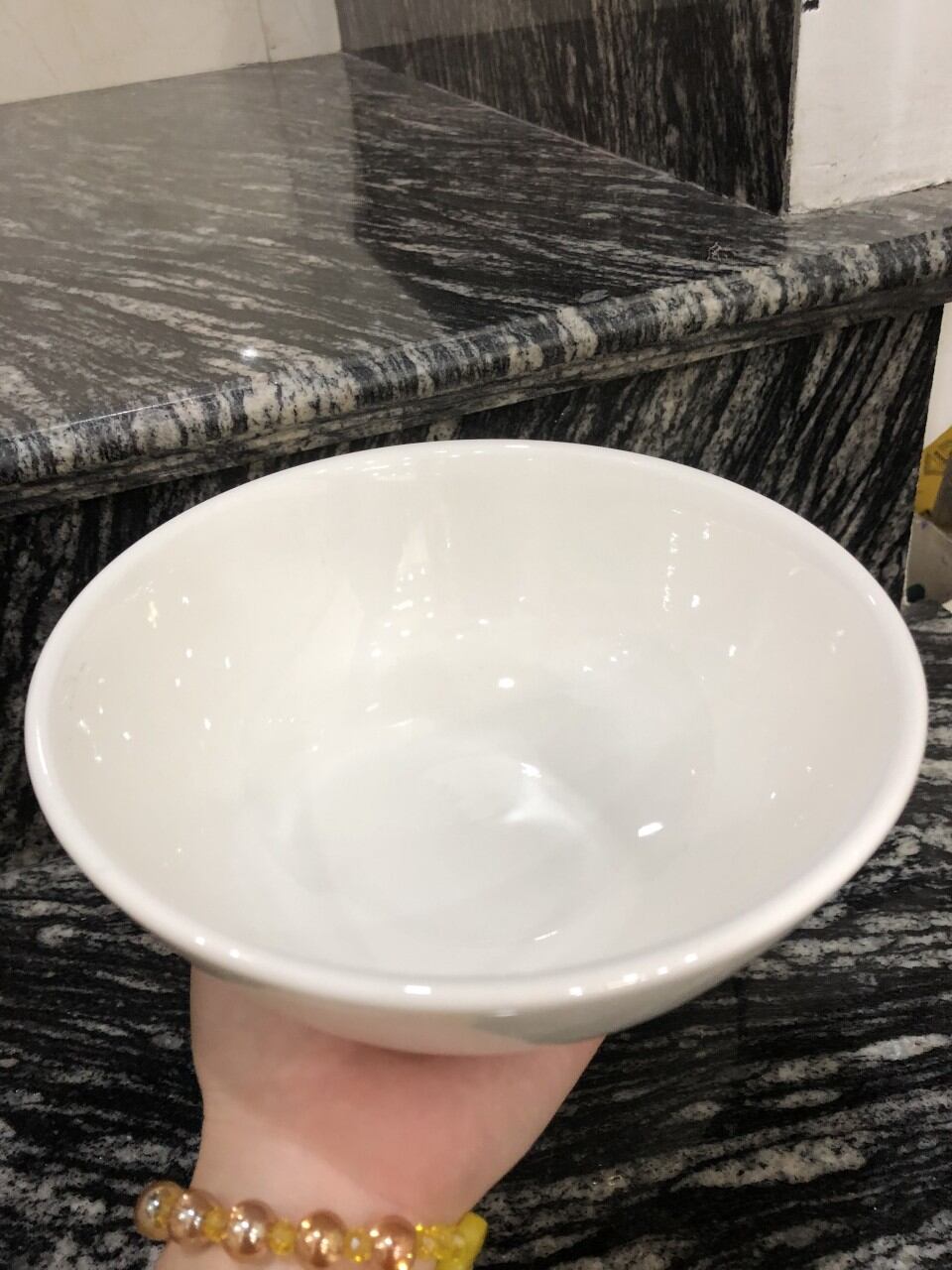 Tô sứ trắng siêu dày 18cm (set 5 cái)