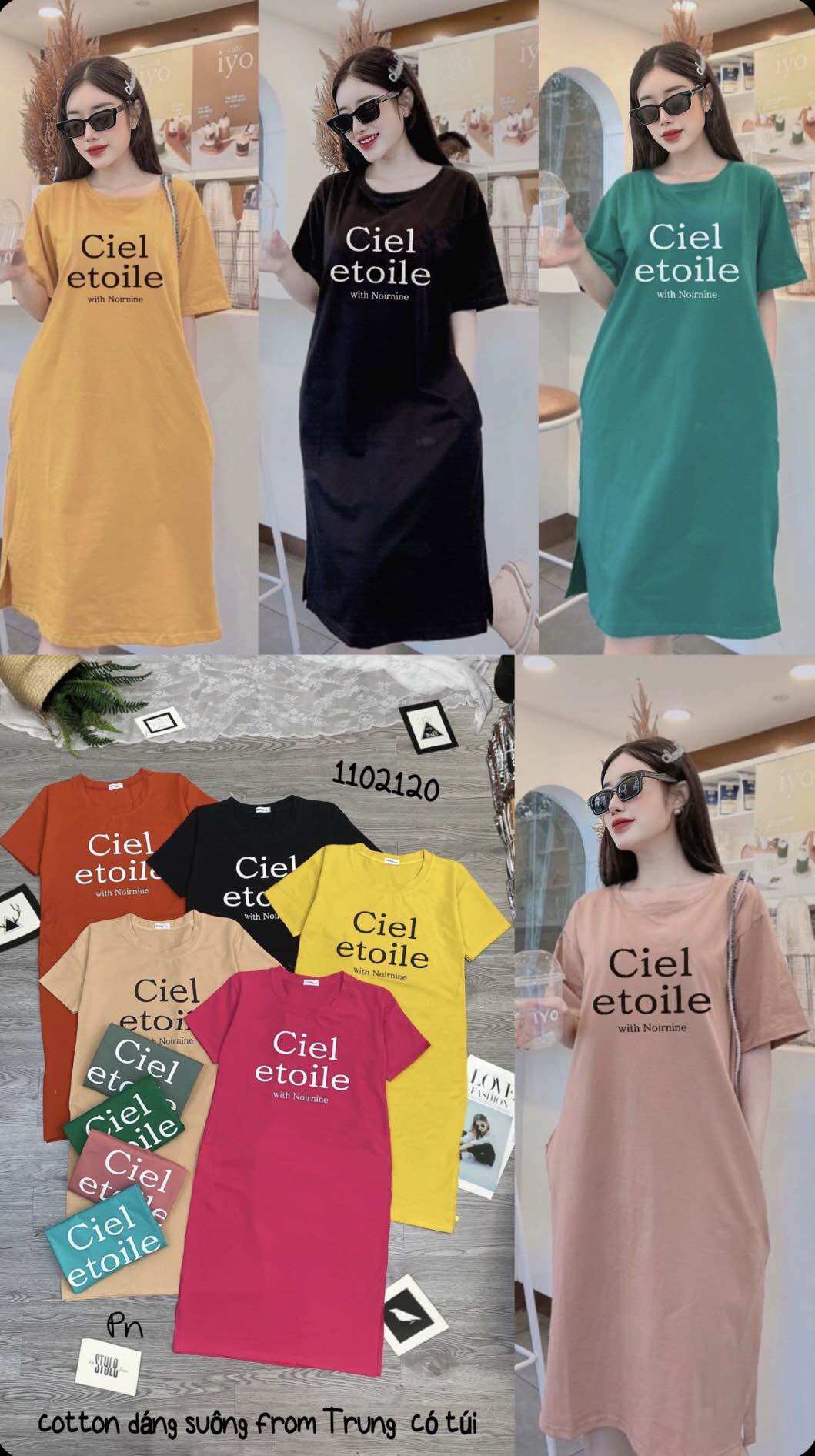 Đầm cotton dáng suông from rộng ( kèm ảnh thật)