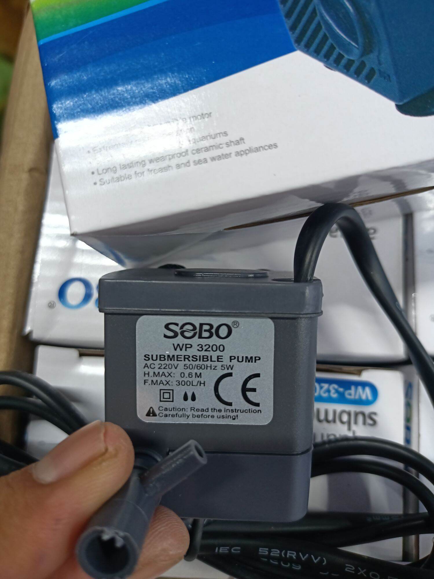 MÁY BƠM HỒ CÁ , MÁY BƠM CHÌM SOBO WP 3200 ( 5w )