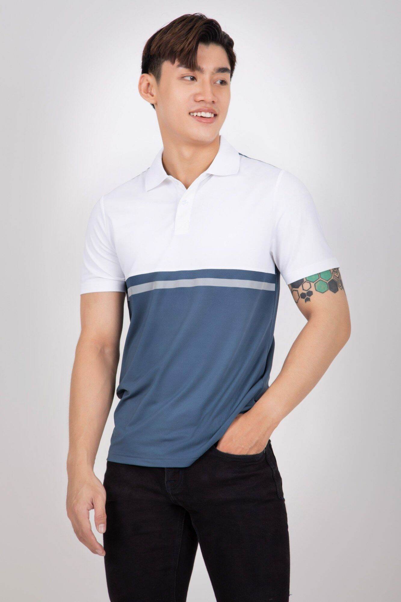 Áo Polo sọc ngang cao cấp