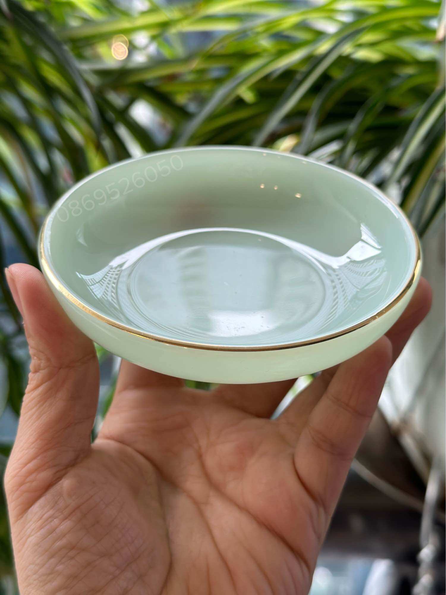 Chén dĩa ngọc lắc tài xỉu xí ngầu cao cấp