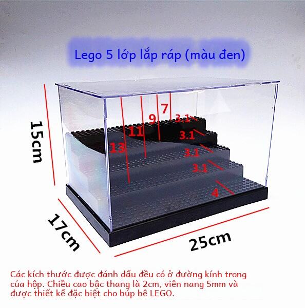 Hộp Trưng Bày Mô Hình Trong Suốt Tương Thích Với LEGO Hộp Đựng Đồ Chơi Hộp Đựng Đồ Chơi Trẻ Em Hộp Trưng Bày Mô Hình
