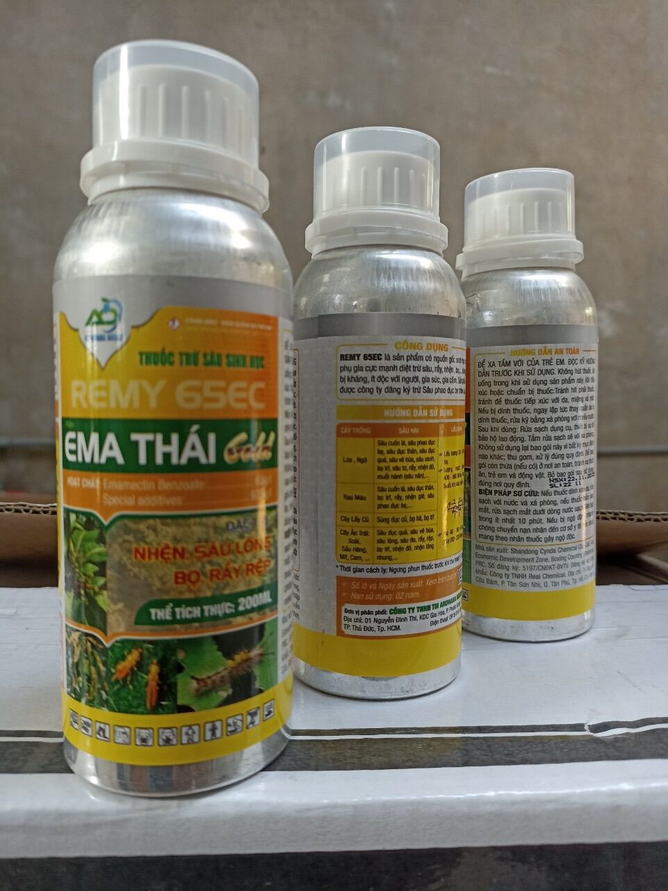 Thuốc trừ sâu sinh học cao cấp Ema thái gold 6,5EC chai nhôm 200ml trừ sâu lông sâu tơ rệp sáp bọ trĩ nhện đỏ sâu cuốn lá sâu đục thân đục quả bọ xít