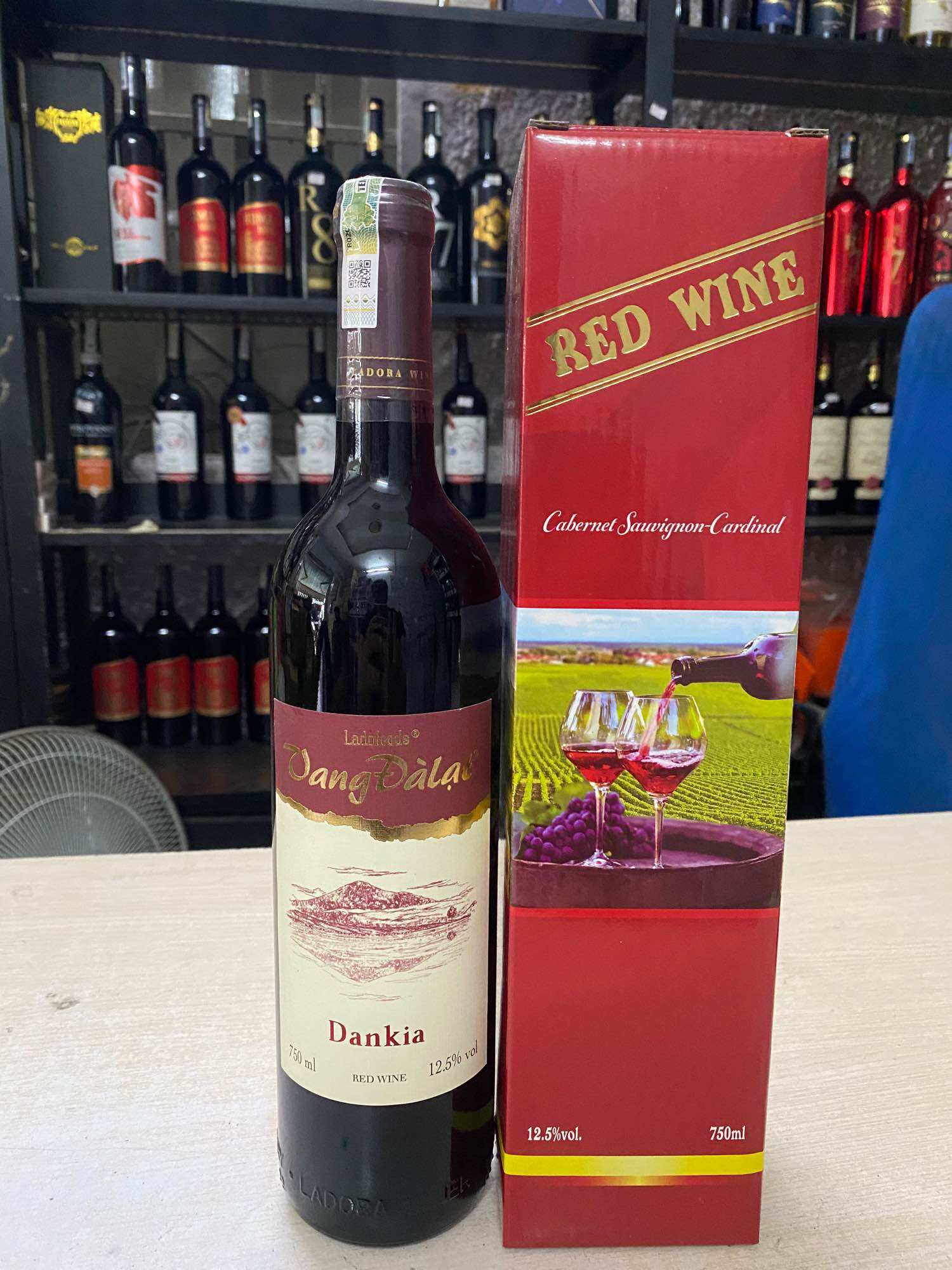 Vang đà lạt đỏ đanka 12.5% 750ml